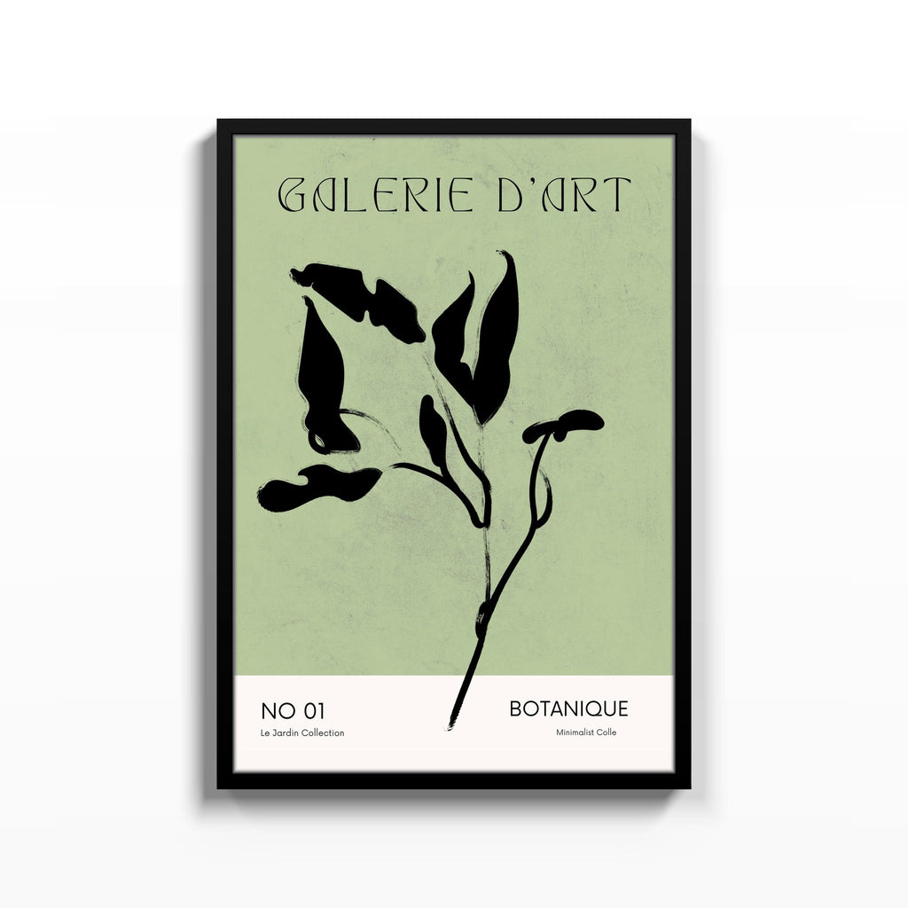 Galerie Botanique – cuadro decorativo con marco negro | Studio MagArt