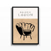 Galerie Lagom Sillón – cuadro decorativo con marco negro | Studio MagArt