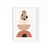 Gato en Equilibrio – cuadro decorativo con marco blanco | Studio MagArt