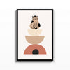 Gato en Equilibrio – cuadro decorativo con marco negro | Studio MagArt