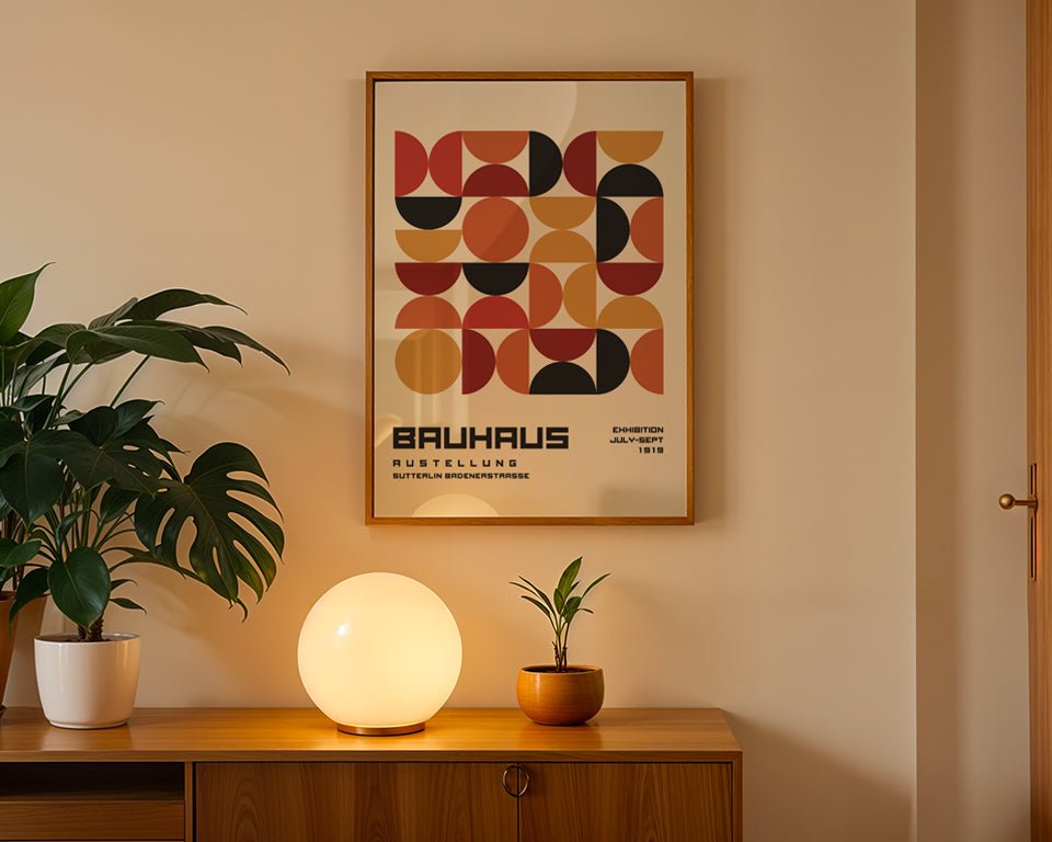 Geometría en Movimiento Bahaus cuadro decorativo para sala moderna | arte para hogar | Studio MagArt