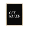 Get Naked – cuadro decorativo con marco dorado | Studio MagArt