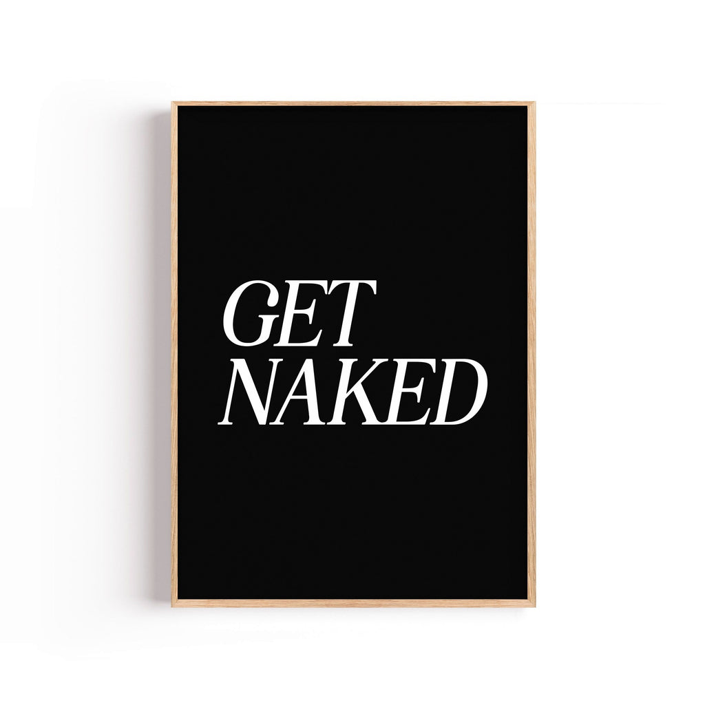 Get Naked – cuadro decorativo con marco natural | Studio MagArt