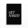 Get Naked – cuadro decorativo con marco negro | Studio MagArt