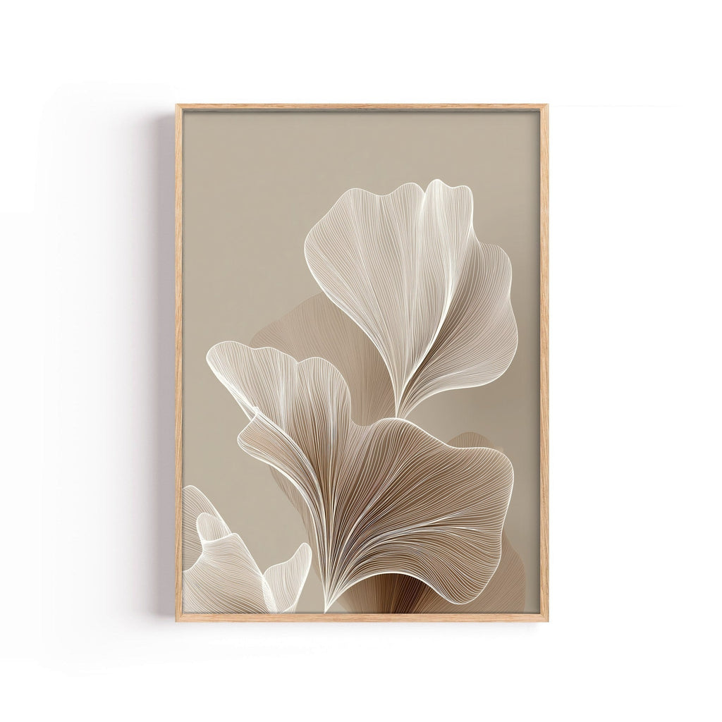 Ginkgo Blanco cuadro decorativo para sala moderna | arte para hogar | Studio MagArt