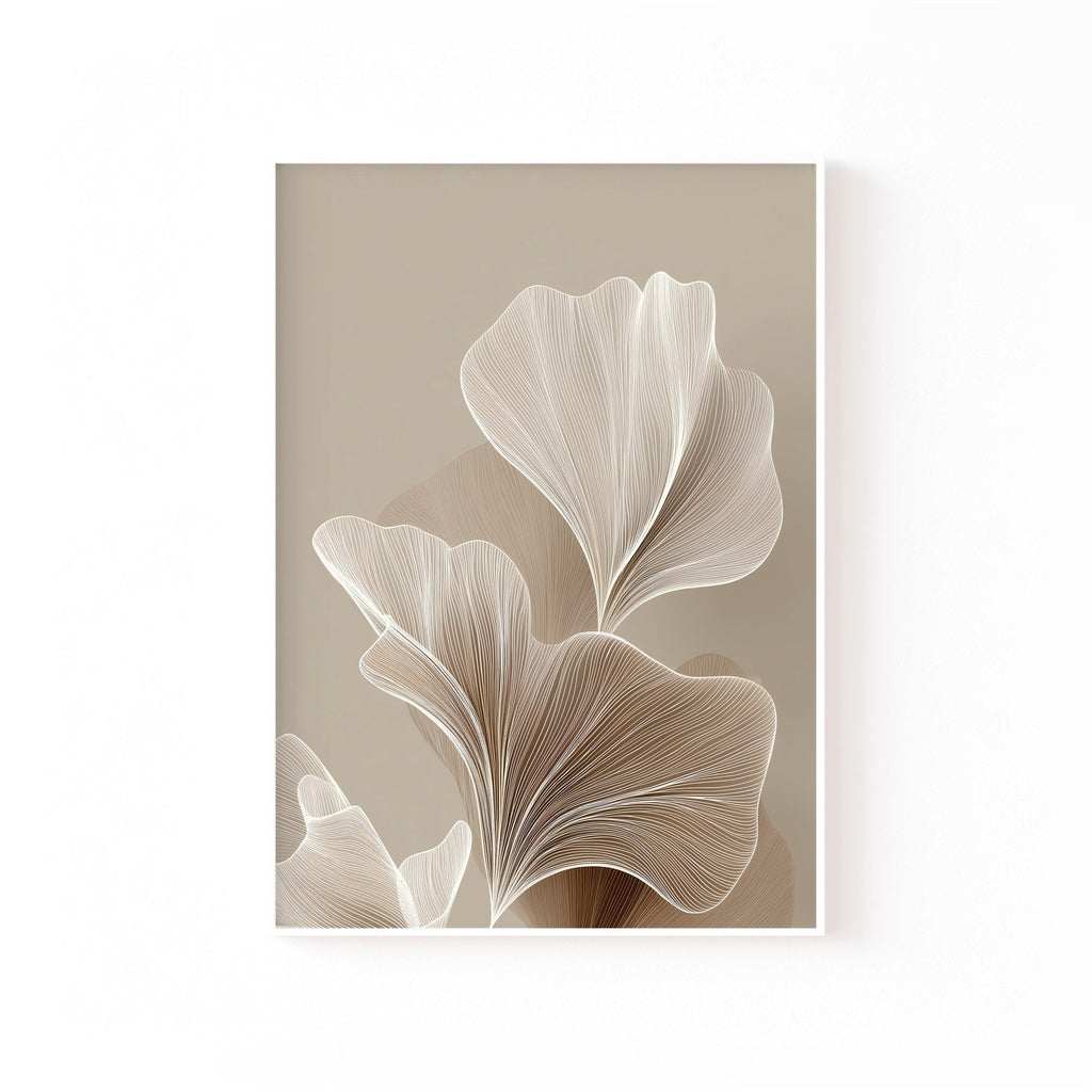 Ginkgo Blanco cuadro decorativo para sala moderna | arte para hogar | Studio MagArt