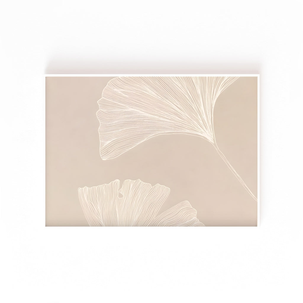 Ginkgo en Calma – cuadro decorativo con marco blanco | Studio MagArt