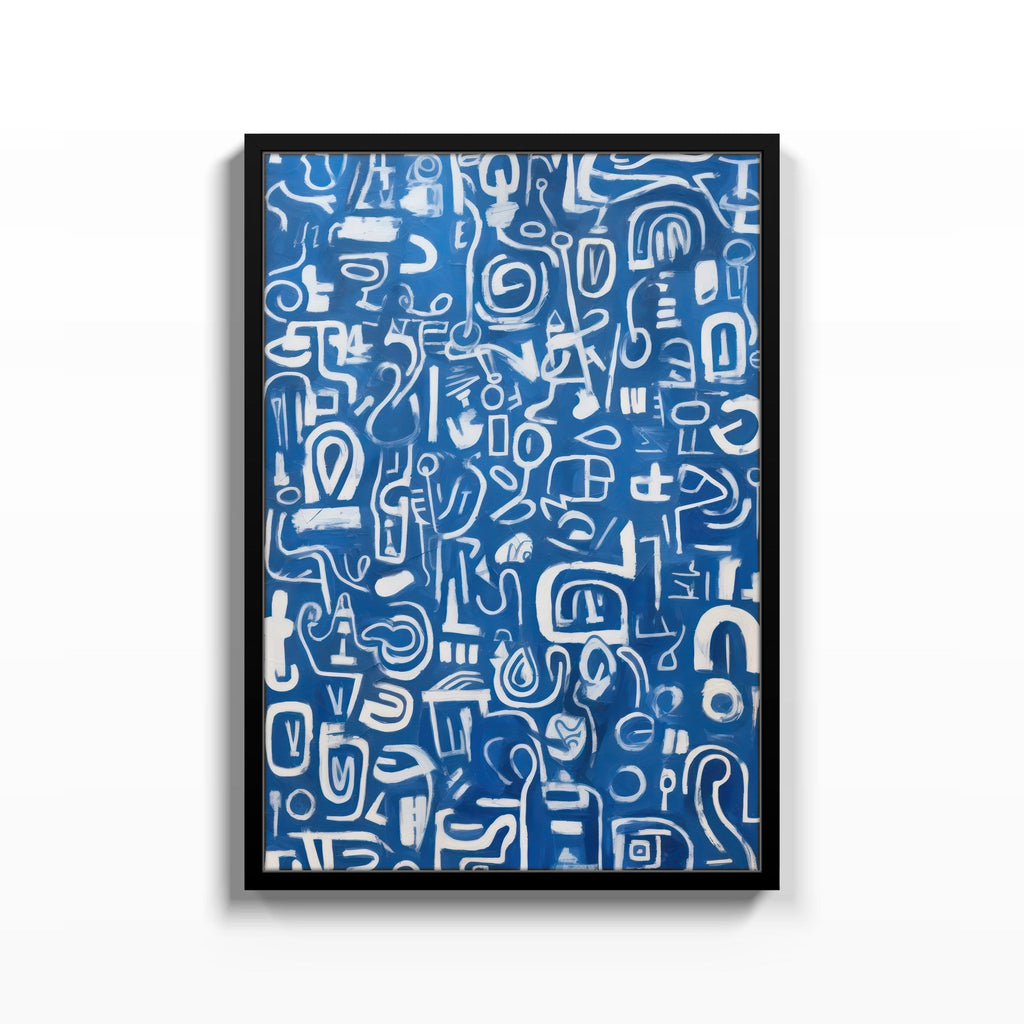 Grafismo Azul cuadro decorativo para sala moderna | arte para hogar | Studio MagArt