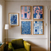 Grafismo Azul cuadro decorativo para sala moderna | arte para hogar | Studio MagArt