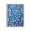 Grafismo Azul cuadro decorativo para sala moderna | arte para hogar | Studio MagArt