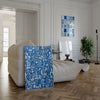 Grafismo Azul cuadro decorativo para sala moderna | arte para hogar | Studio MagArt