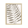 Helecho Gris Vertical – cuadro decorativo con marco dorado | Studio MagArt