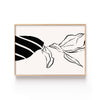 Hoja y Contraste – cuadro decorativo con marco natural | Studio MagArt