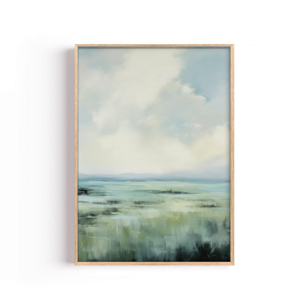 Horizonte de Calma – cuadro decorativo con marco natural | Studio MagArt