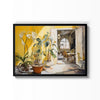 Interior Amarillo – cuadro decorativo con marco negro | Studio MagArt
