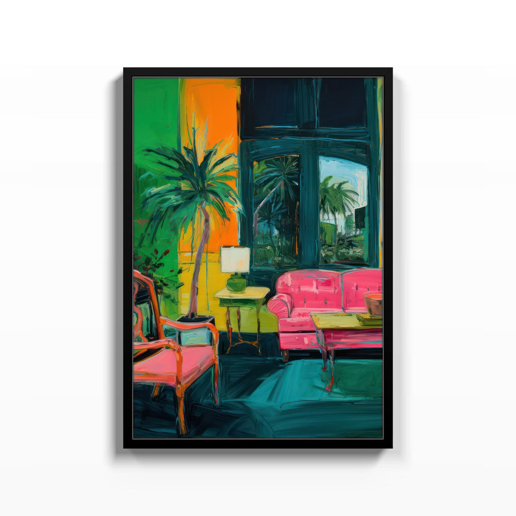 Interior Tropical cuadro decorativo para sala moderna | arte para hogar | Studio MagArt