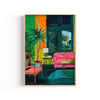 Interior Tropical cuadro decorativo para sala moderna | arte para hogar | Studio MagArt