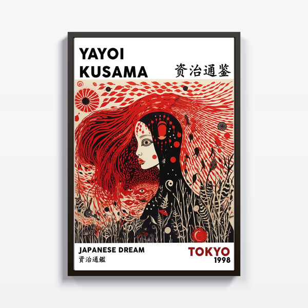 Japanese Dream Yayoi Kusama cuadro decorativo para sala moderna | arte para hogar | Studio MagArt