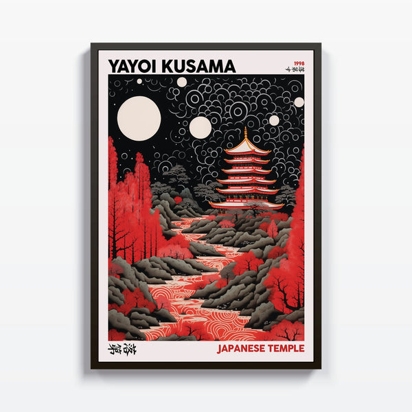 Japanese Temple Yayoi Kusama cuadro decorativo para sala moderna | arte para hogar | Studio MagArt