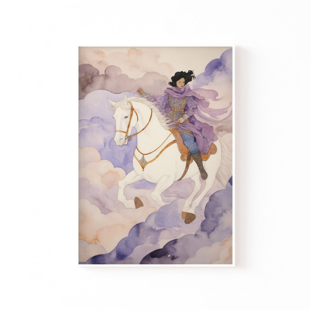 Jinete entre Nubes cuadro decorativo para sala moderna | arte para hogar | Studio MagArt