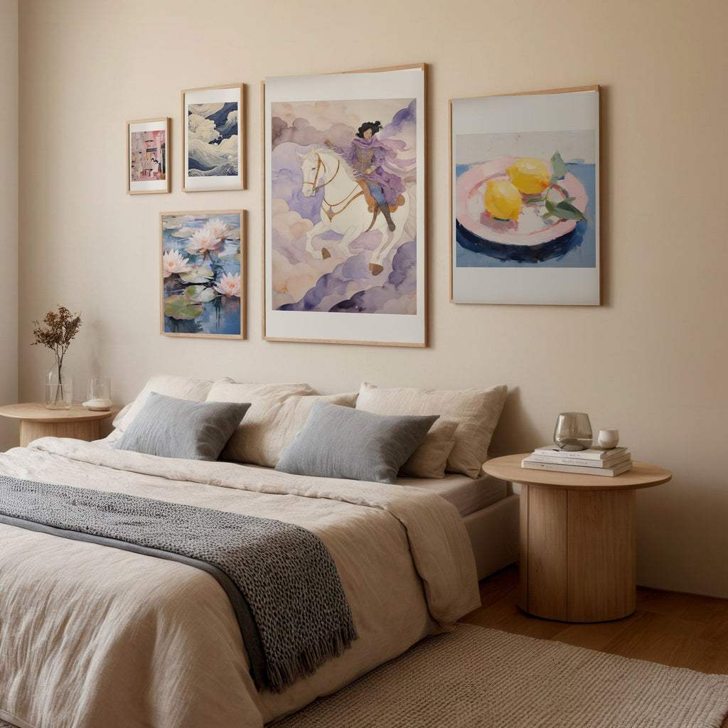 Jinete entre Nubes cuadro decorativo para sala moderna | arte para hogar | Studio MagArt