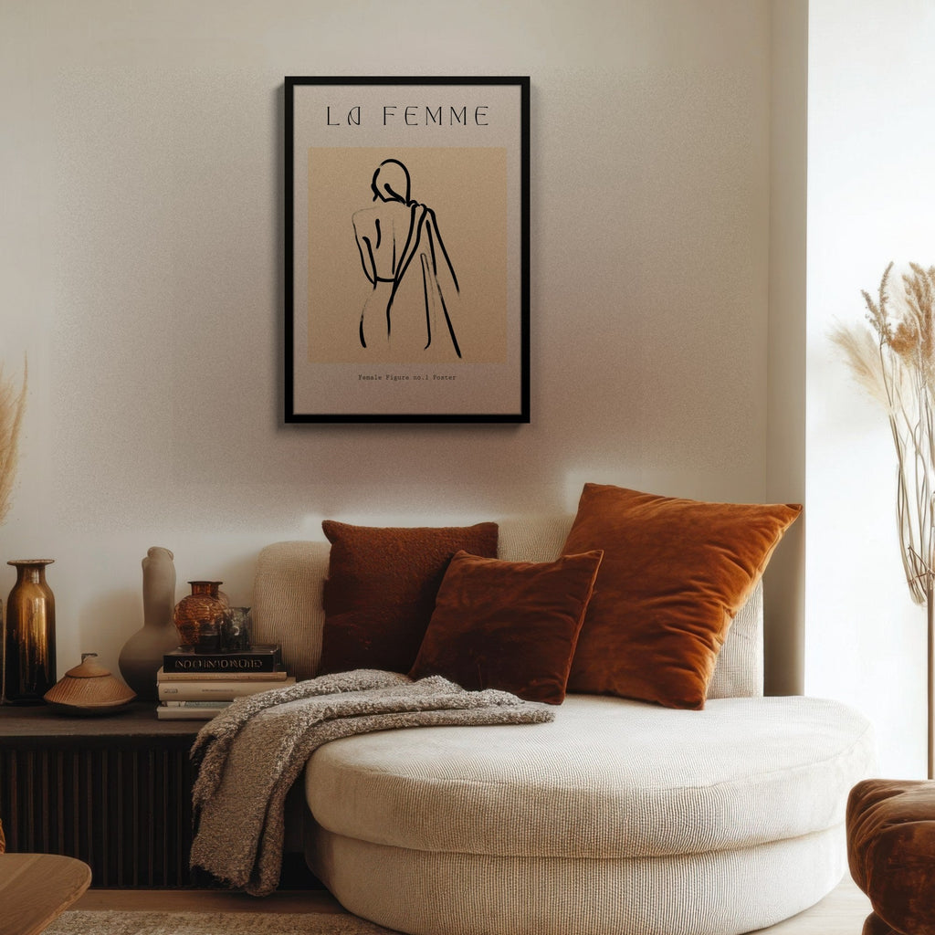 La Femme de Espaldas cuadro decorativo para sala moderna | arte para hogar | Studio MagArt