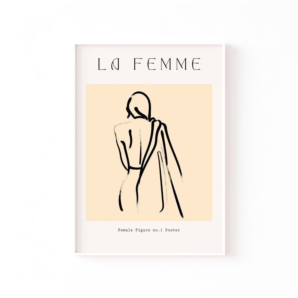 La Femme de Espaldas cuadro decorativo para sala moderna | arte para hogar | Studio MagArt