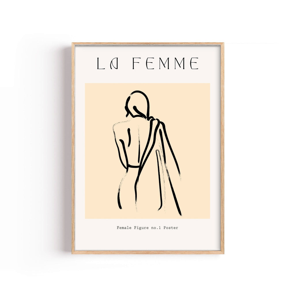 La Femme de Espaldas cuadro decorativo para sala moderna | arte para hogar | Studio MagArt