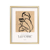La Femme Florecida – cuadro decorativo con marco dorado | Studio MagArt