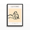 La Femme Recostada – cuadro decorativo con marco negro | Studio MagArt