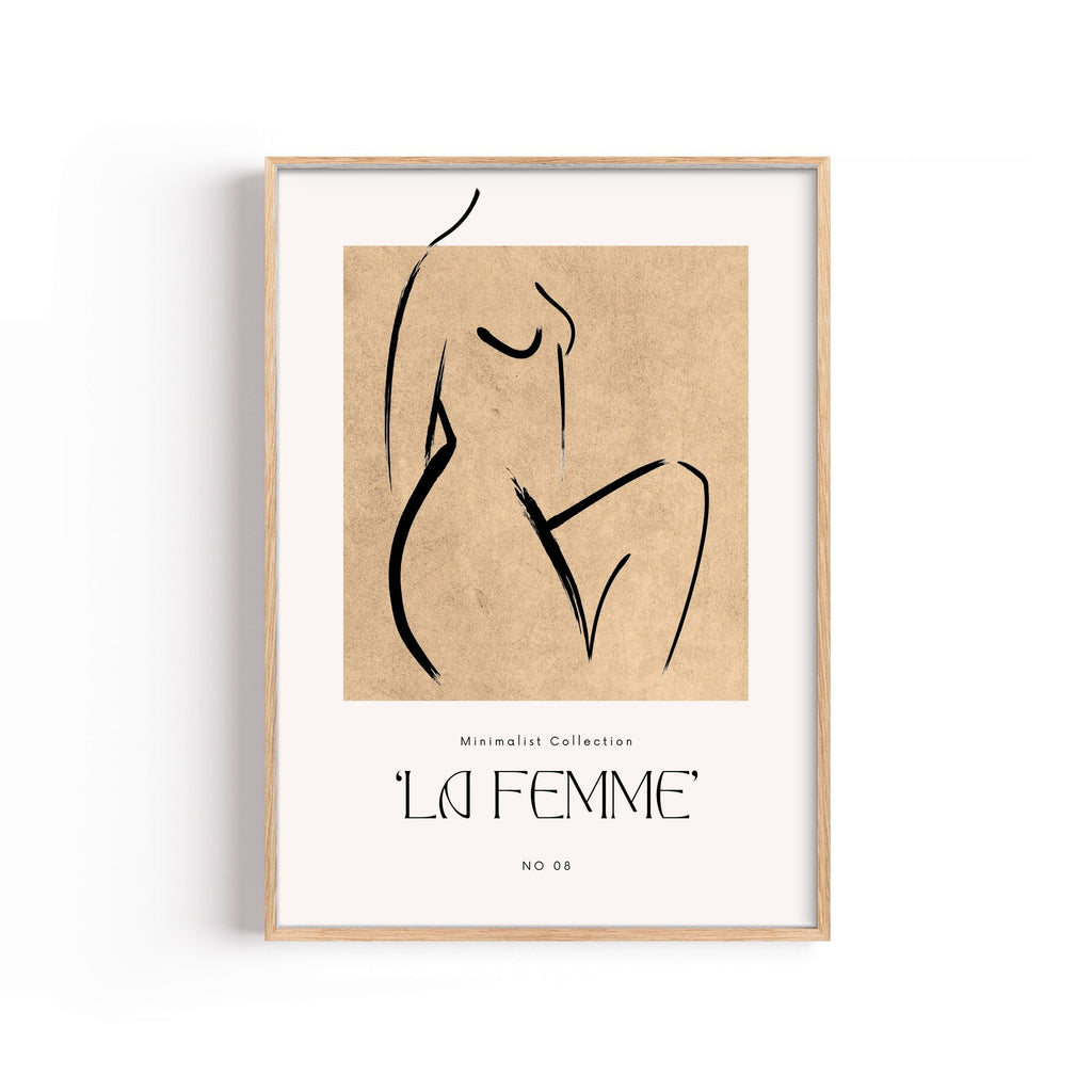 La Femme Torso – cuadro decorativo con marco natural | Studio MagArt