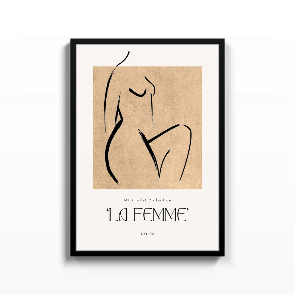 La Femme Torso – cuadro decorativo con marco negro | Studio MagArt