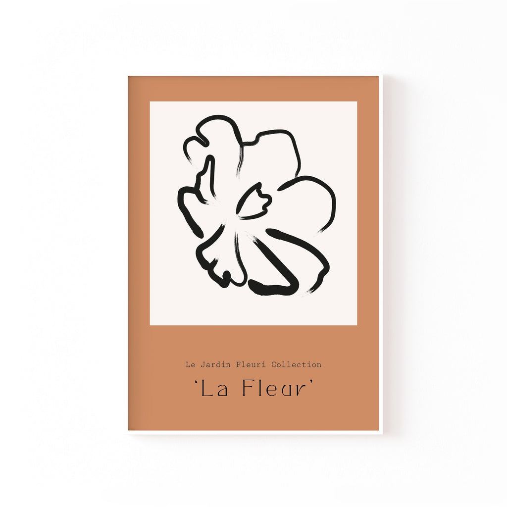La Fleur – cuadro decorativo con marco blanco | Studio MagArt