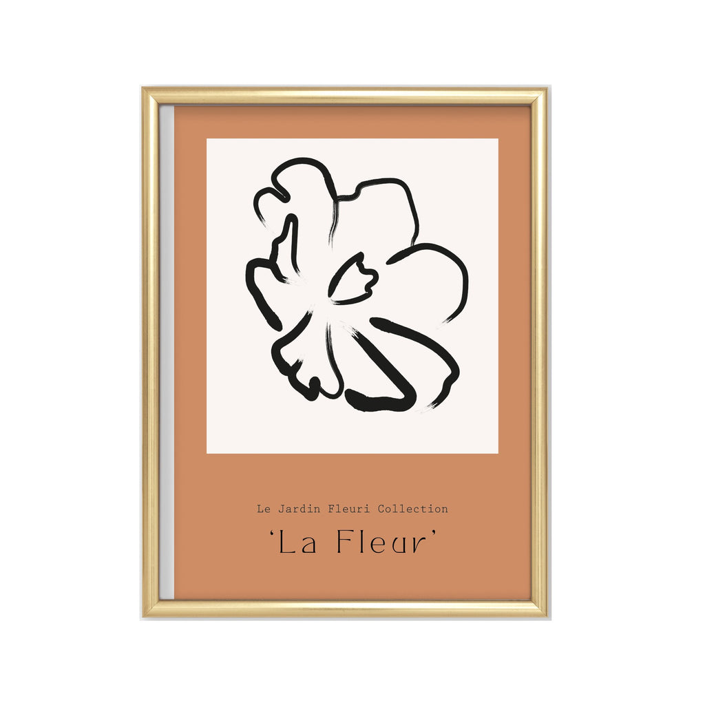 La Fleur – cuadro decorativo con marco dorado | Studio MagArt