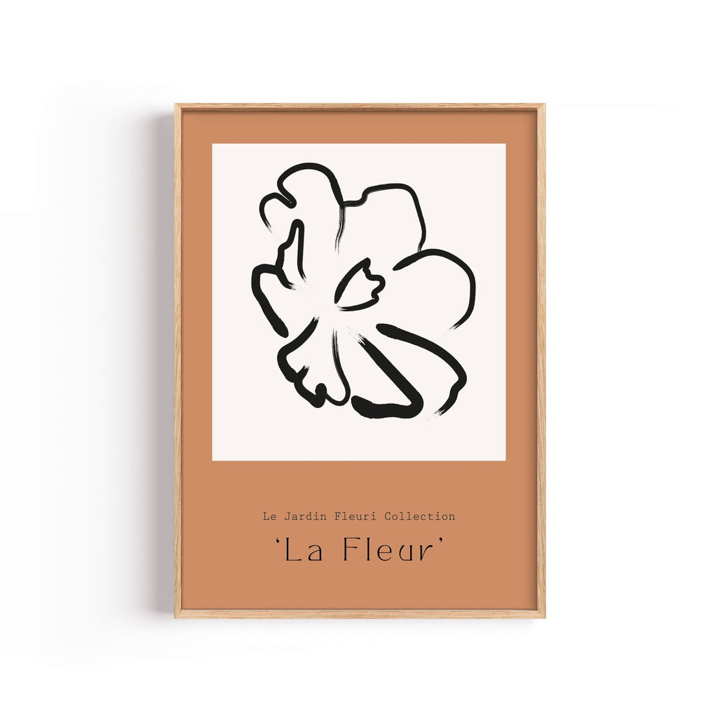 La Fleur – cuadro decorativo con marco natural | Studio MagArt