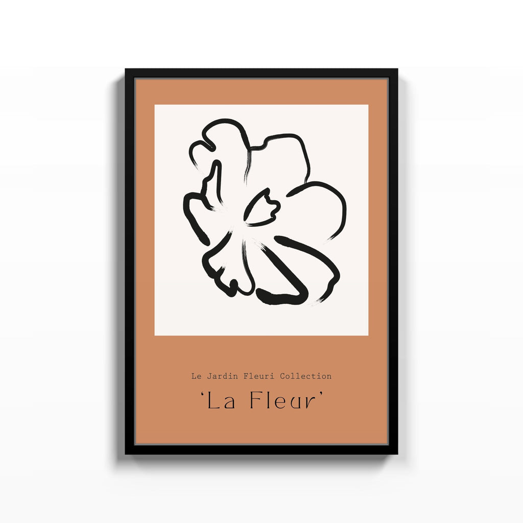 La Fleur – cuadro decorativo con marco negro | Studio MagArt
