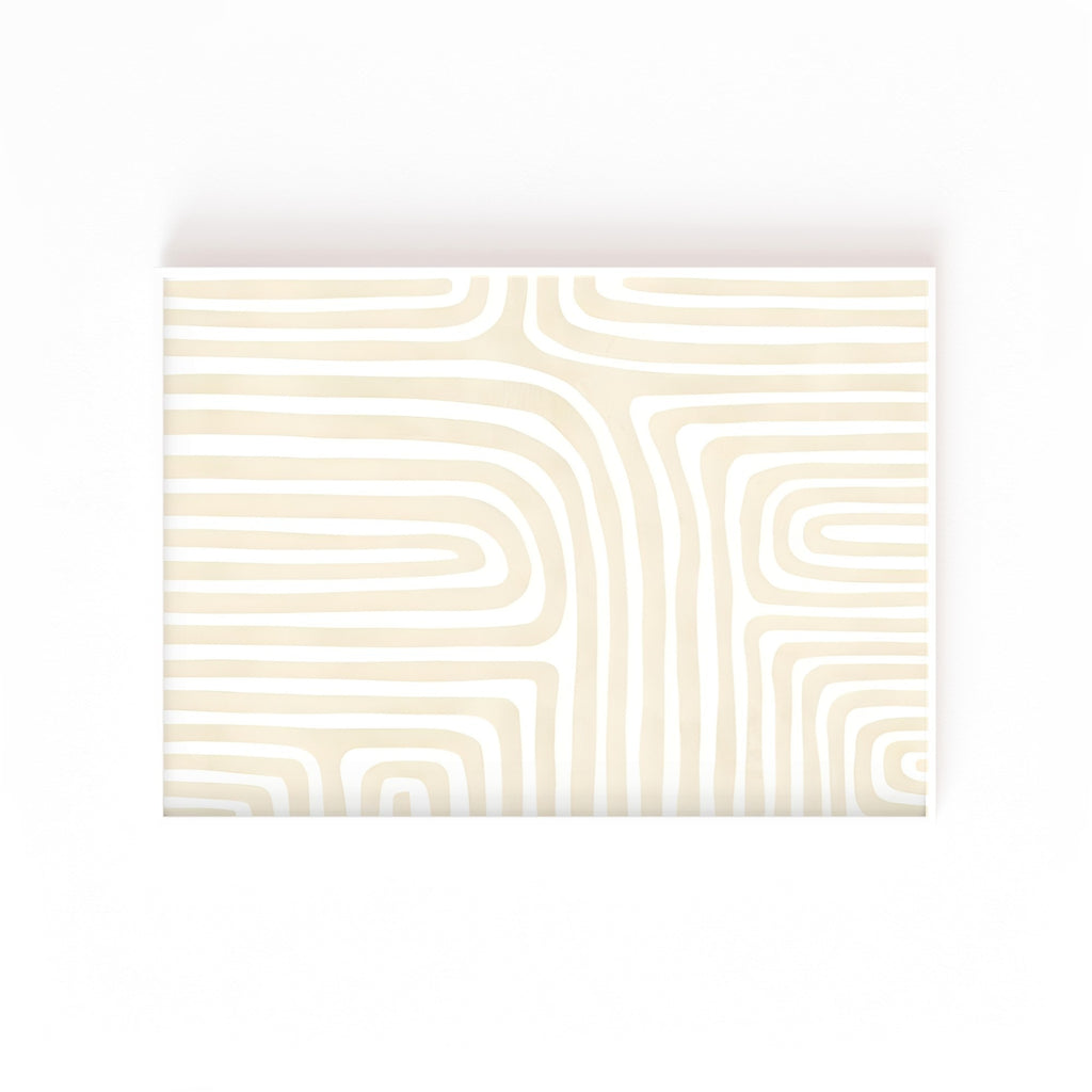 Laberinto Crema – cuadro decorativo con marco blanco | Studio MagArt