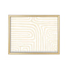 Laberinto Crema – cuadro decorativo con marco dorado | Studio MagArt