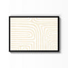 Laberinto Crema – cuadro decorativo con marco negro | Studio MagArt