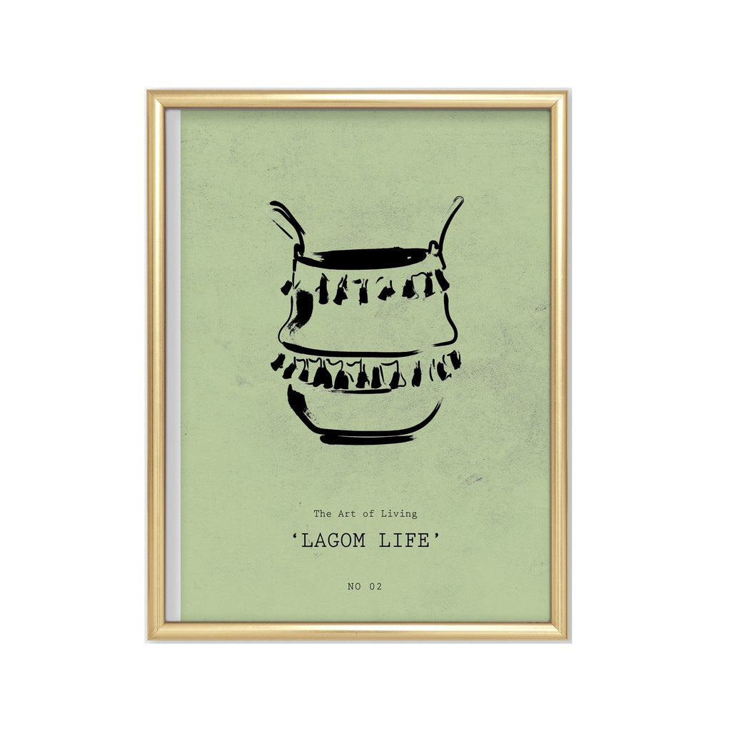 Lagom Life cuadro decorativo para sala moderna | arte para hogar | Studio MagArt