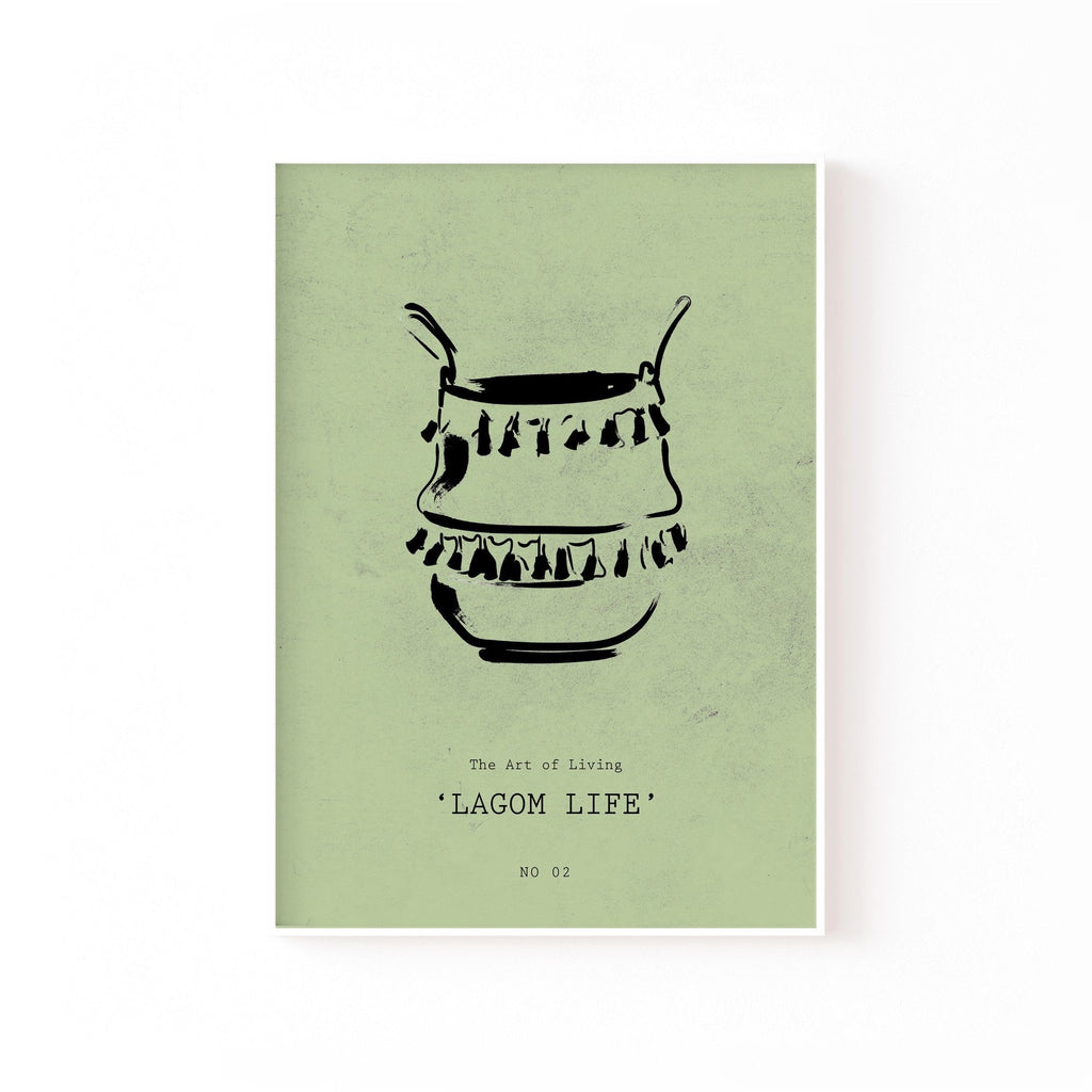Lagom Life cuadro decorativo para sala moderna | arte para hogar | Studio MagArt