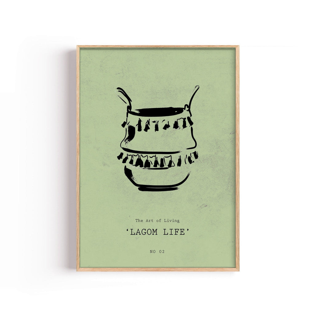 Lagom Life cuadro decorativo para sala moderna | arte para hogar | Studio MagArt