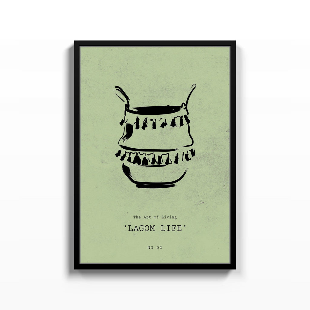 Lagom Life cuadro decorativo para sala moderna | arte para hogar | Studio MagArt