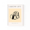 Lagom Life Bolsos – cuadro decorativo con marco blanco | Studio MagArt