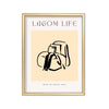 Lagom Life Bolsos – cuadro decorativo con marco dorado | Studio MagArt