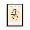 Lagom Life Lámpara – cuadro decorativo con marco negro | Studio MagArt