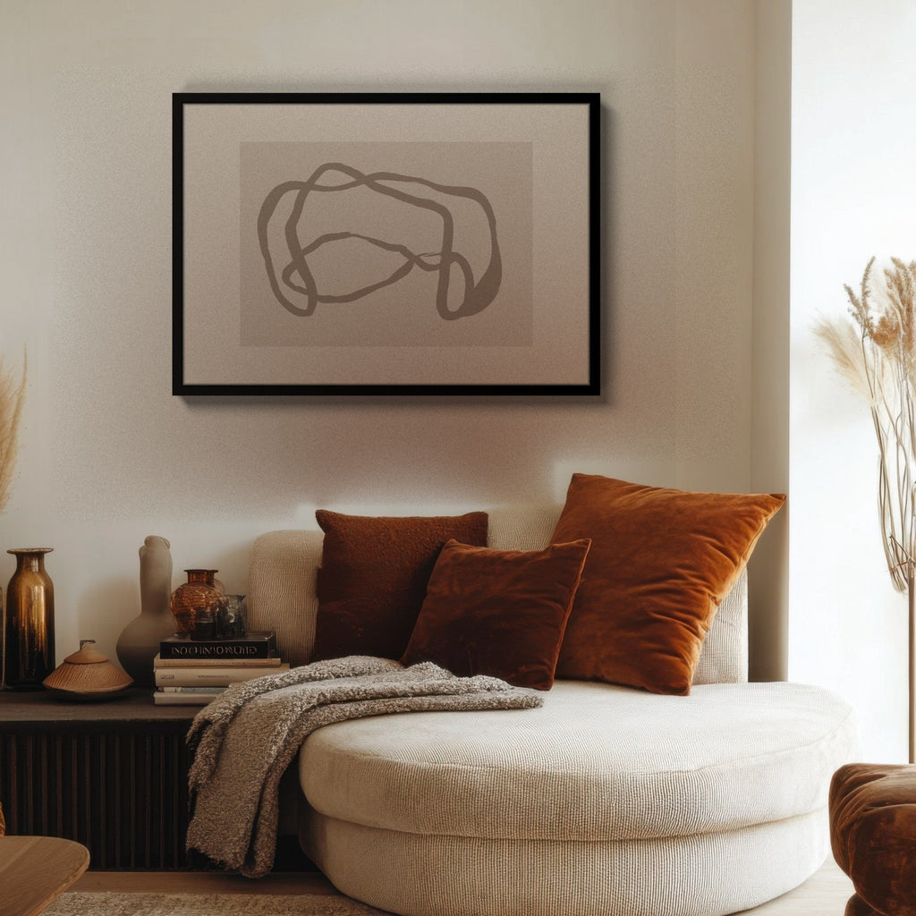 Lazo Gris cuadro decorativo para sala moderna | arte para hogar | Studio MagArt