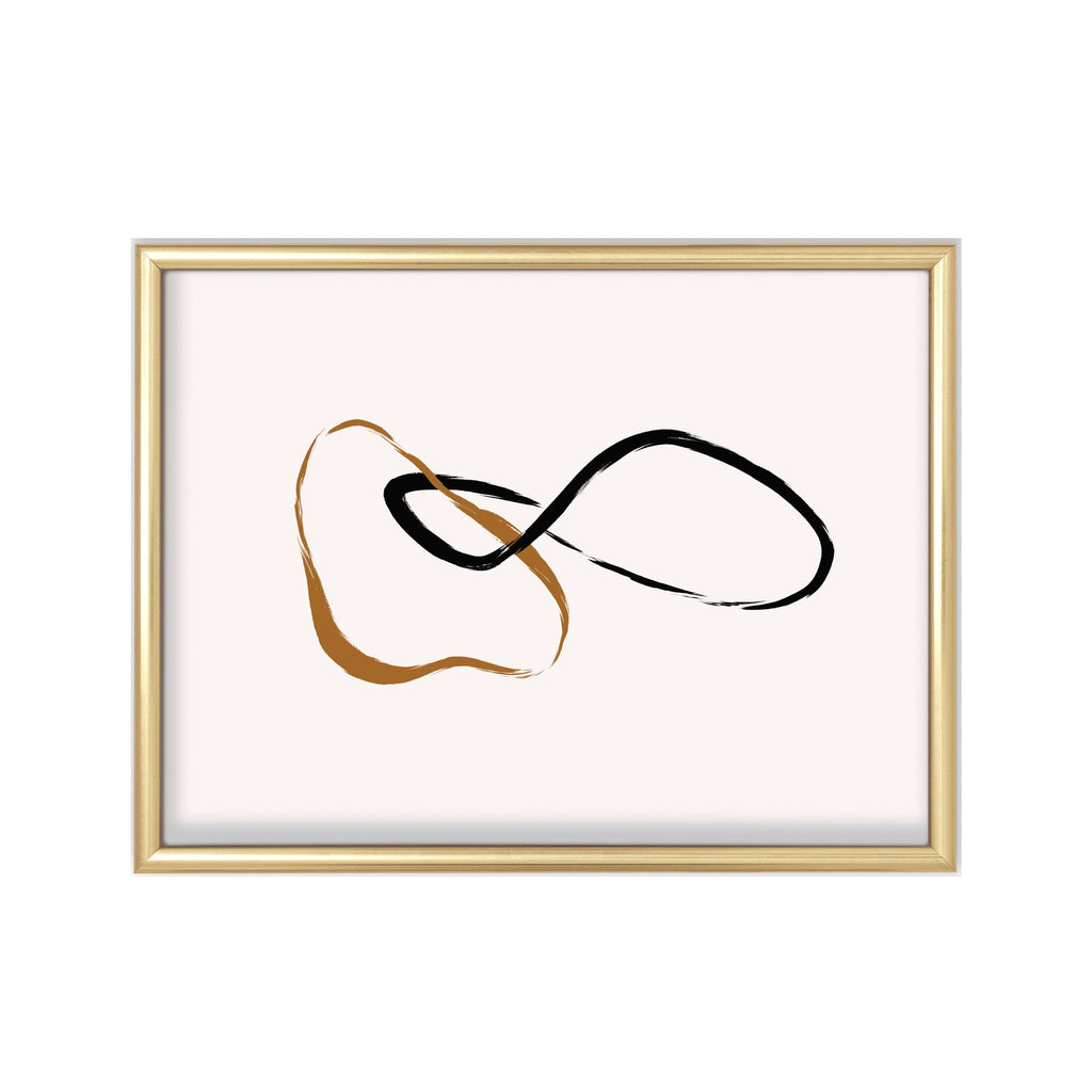 Lazo Infinito – cuadro decorativo con marco dorado | Studio MagArt