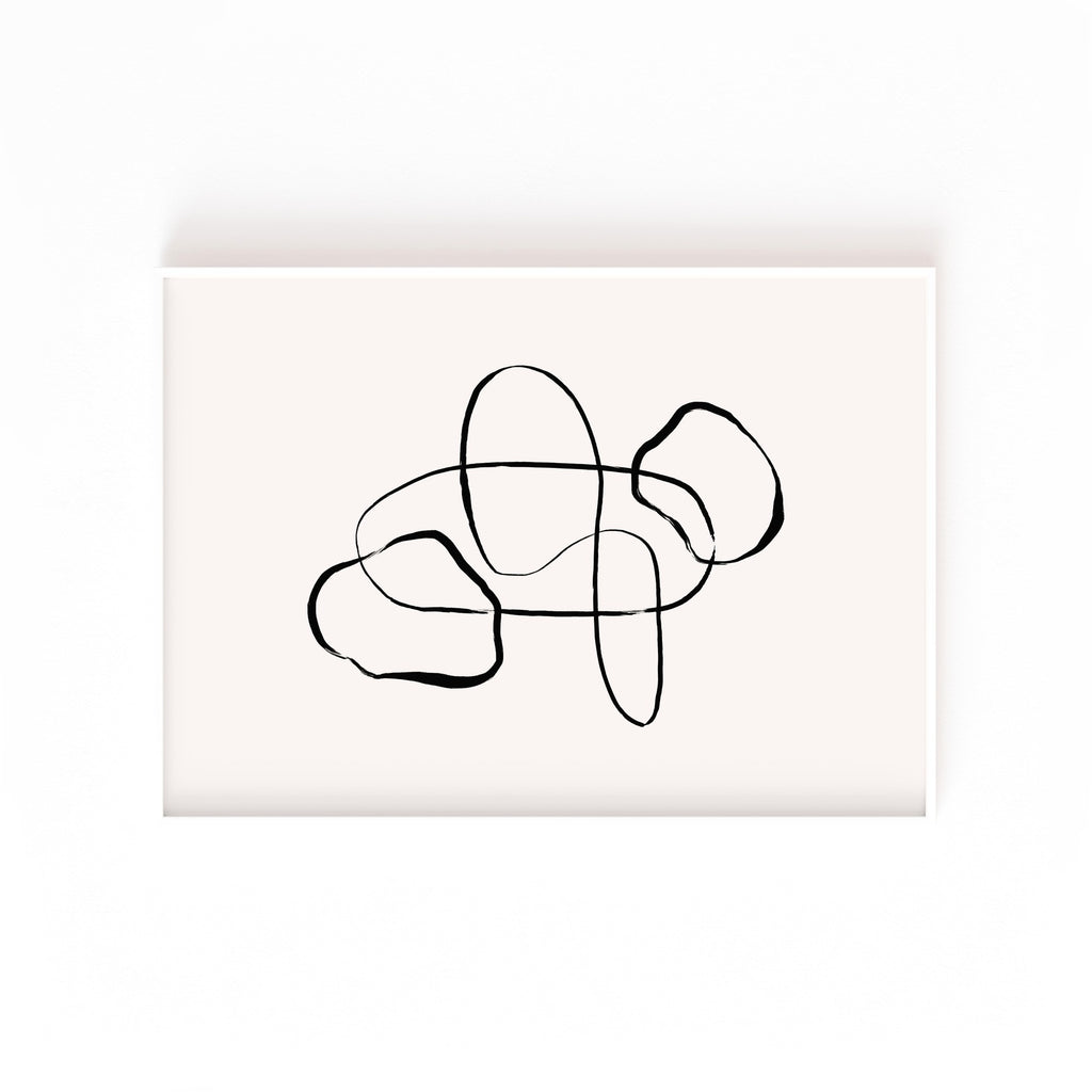 Lazos – cuadro decorativo con marco blanco | Studio MagArt