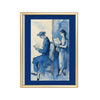 Lectores en Azul cuadro decorativo para sala moderna | arte para hogar | Studio MagArt